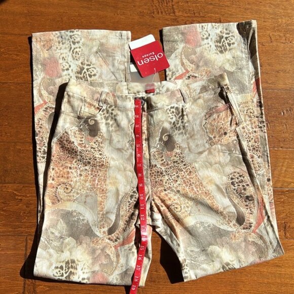 Olsen Women's Straight Leg Jeans - Animal Print - Picture 6 of 10